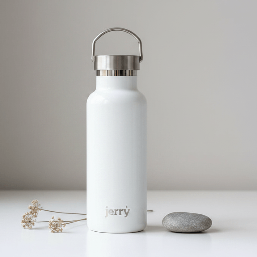White Jerry Bottle