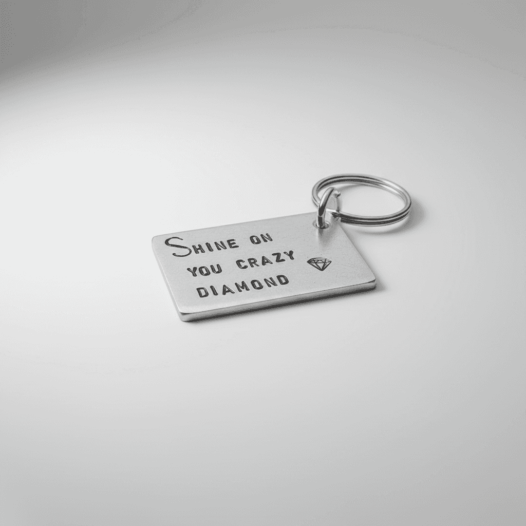 Shine On You Crazy Diamond Pink Floyd Lyrics Keychain