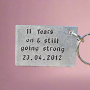 11 Years And Still Going Strong 11th Year Steel Wedding Anniversary Gifts Keyring Keychain