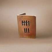 Tally Mark 8 Hand Stamped Bronze Anniversary Card 8th Wedding Anniversary Gifts