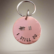 7th Anniversary Gift Tally Mark Of 7 Years 7th I Still Do Keychain
