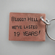 19th Anniversary Keychain