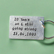 20 Years On And Still Going Strong 20th Wedding Anniversary Gifts Wife Keychain