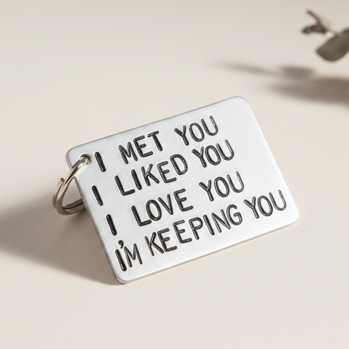 I Love You I'm Keeping You Keychain Gifts Boyfriend Girlfriend