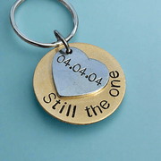 Still The One Keyring Husband Wife Gifts Anniversary Boyfriend Girlfriend Personalised Brass Keychain