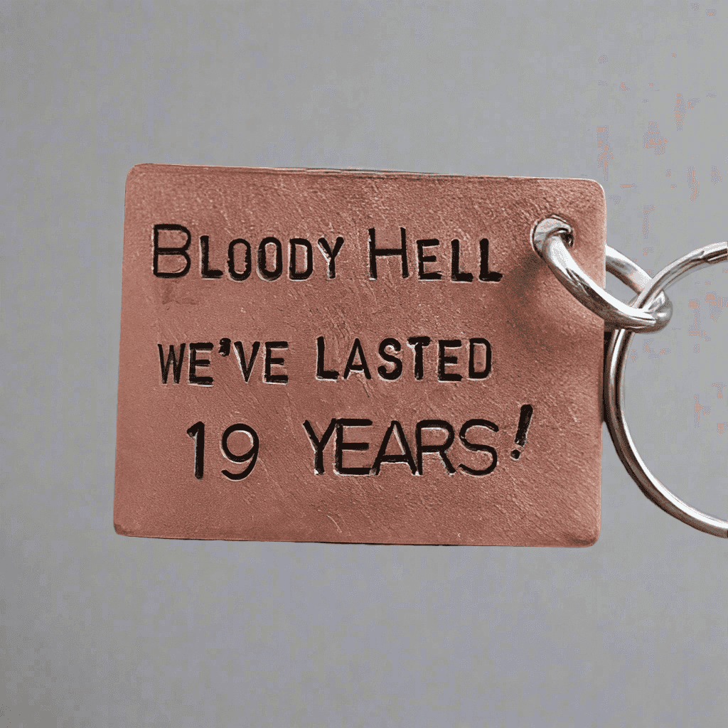 19th Anniversary Keychain