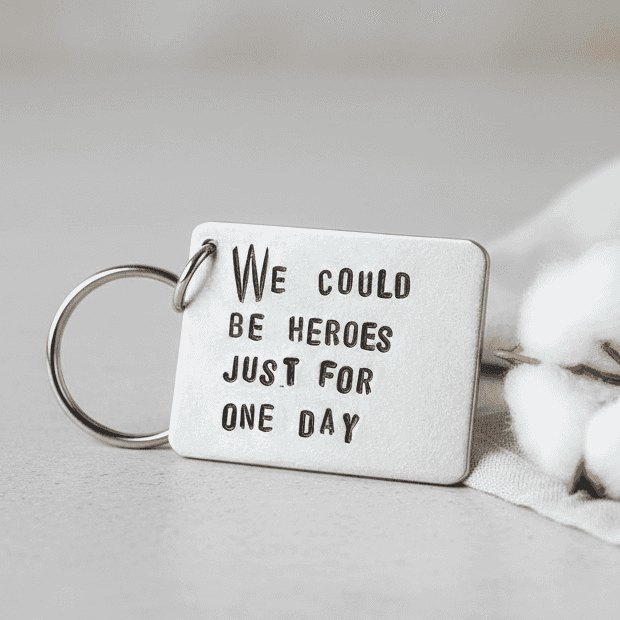 David Bowie Keychain