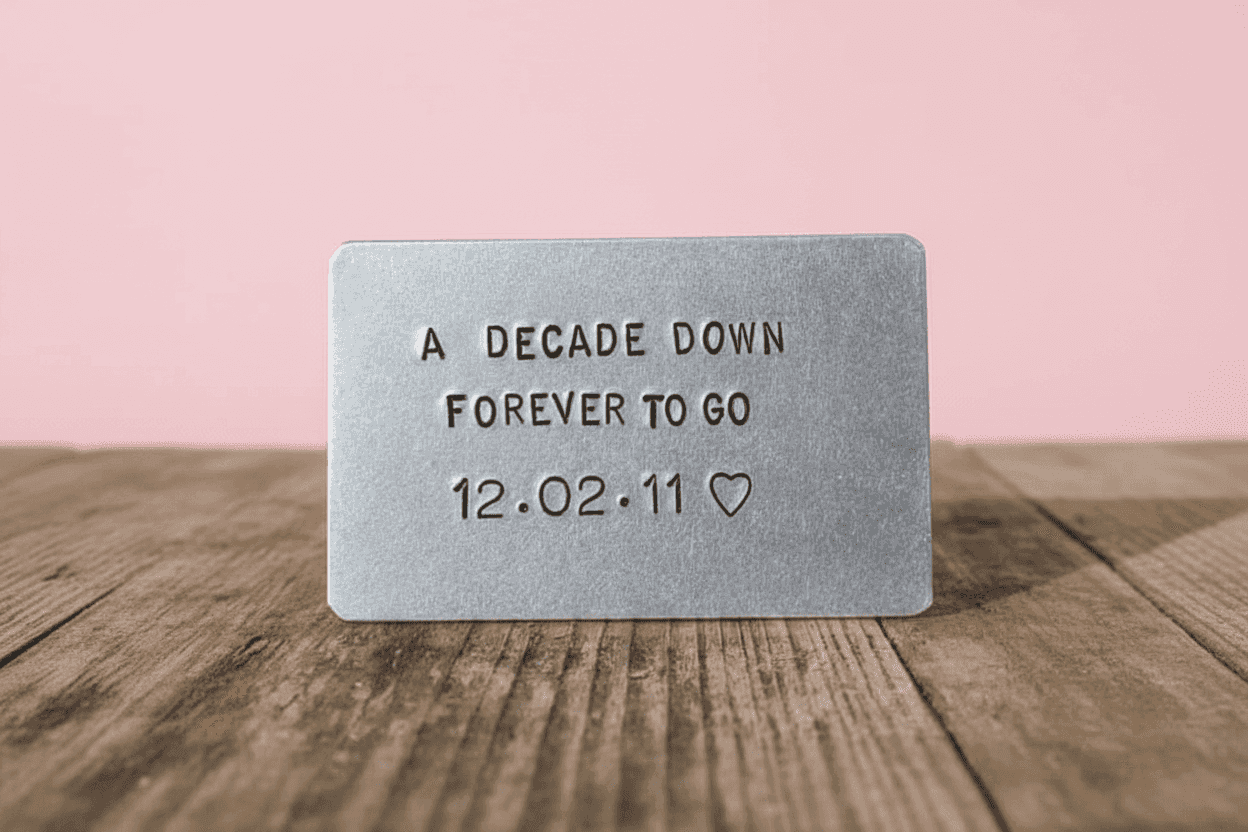 A Decade Down Forever To Go Personalised Gifts 10th Anniversary