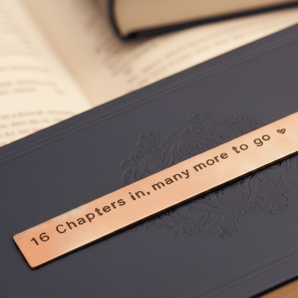 16th Anniversary Bookmark 16 Chapters In Bronze Gift