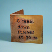 8 Years Down Forever To Go Bronze 8th Anniversary Card Wedding Anniversary Gifts