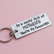 Favourite Mother Keychain Mothers Day Gift Mum