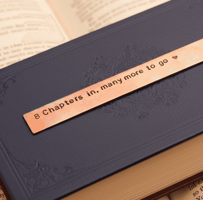 8th Anniversary Bookmark 8 Chapters In Bronze Gift