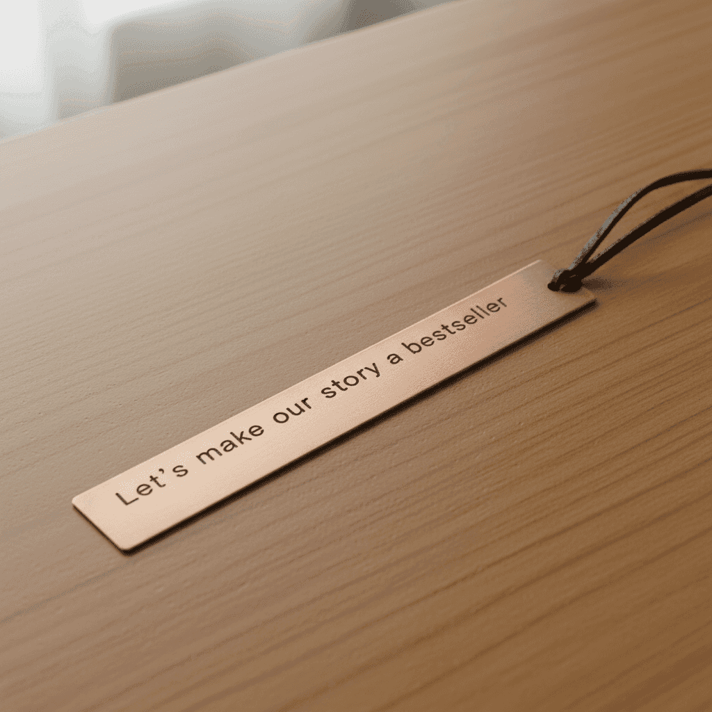 Copper Anniversary Bookmark
