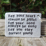 Bob Dylan Forever Young Keychain Keyring Anniversary Gifts