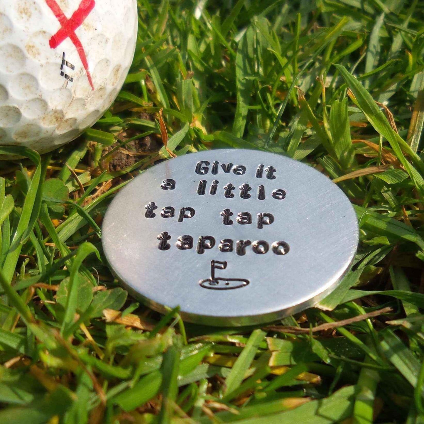 Hand Stamped Personalised Keychain Give It A Little Tap Tap Taparoo Anniversary Gifts