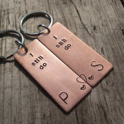 Bronze Wedding Anniversary Gifts Pair Of I Still Do Keychain Keyring