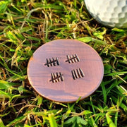 19 Years Tally Mark Copper Golf Ball Marker 19th Anniversary Gift