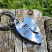 Personalised Love Heart 11 TALLY 11th Steel Anniversary Gifts Keychain