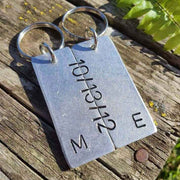 Personalised Secret Message Keychain Set 6 Years
