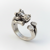 Hippo Ring Adjustable Animal Jewellery Gifts For Girlfriend Her