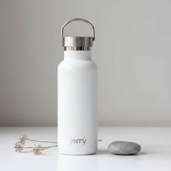White Jerry Bottle