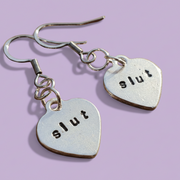 Slut Earrings Alternative Jewellery Offensive Dangle Earrings