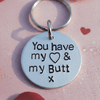 You Have My Heart And My Butt Keychain Funny Valentines Day Gifts For Him Boyfriend Anniversary Girlfriend Keyring