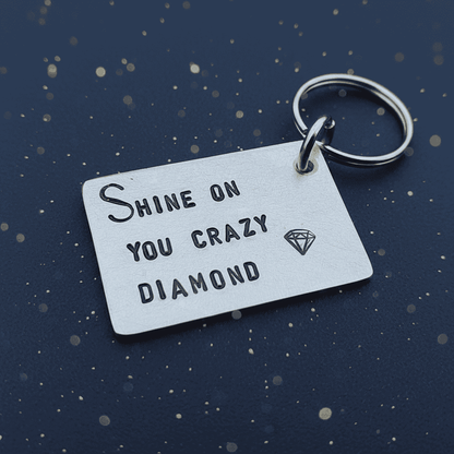 Shine On You Crazy Diamond Pink Floyd Lyrics Keychain