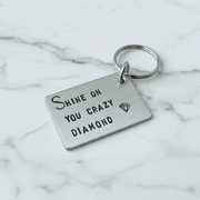 Shine On You Crazy Diamond Pink Floyd Lyrics Keychain