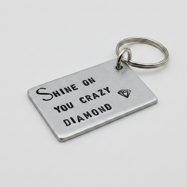 Shine On You Crazy Diamond Pink Floyd Lyrics Keychain