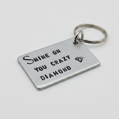 Shine On You Crazy Diamond Pink Floyd Lyrics Keychain