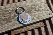 I Still Do Hand Stamped Lucky Penny Anniversary Copper Keychain