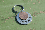 I Still Do Hand Stamped Lucky Penny Anniversary Copper Keychain