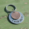I Still Do Hand Stamped Lucky Penny Anniversary Copper Keychain