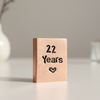 22 Years Hand Stamped Copper Card Wedding Anniversary Gifts