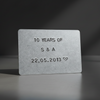 10 Years Personalised 10th Wedding Anniversary Card Gifts Tin Aluminium Wallet Card