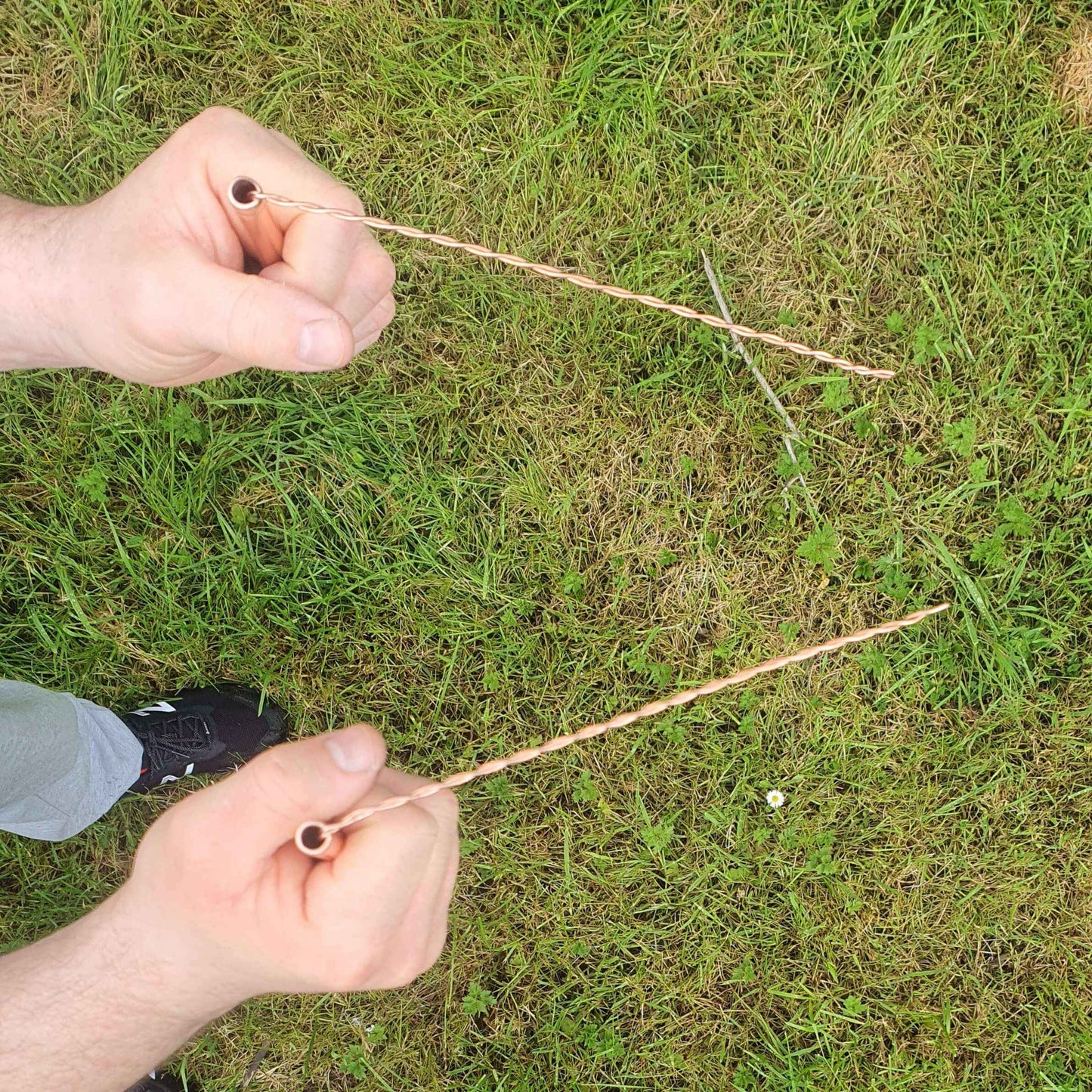 Pair Handmade Pure Copper Dowsing Rods