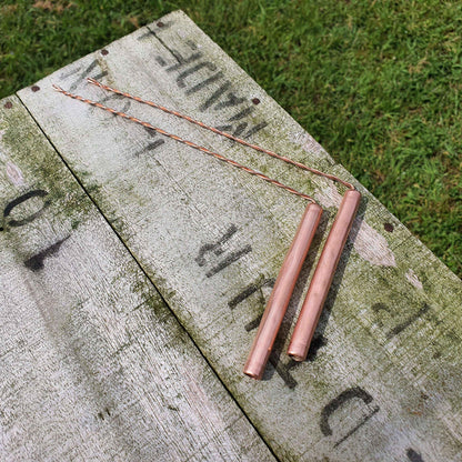Pair Handmade Pure Copper Dowsing Rods