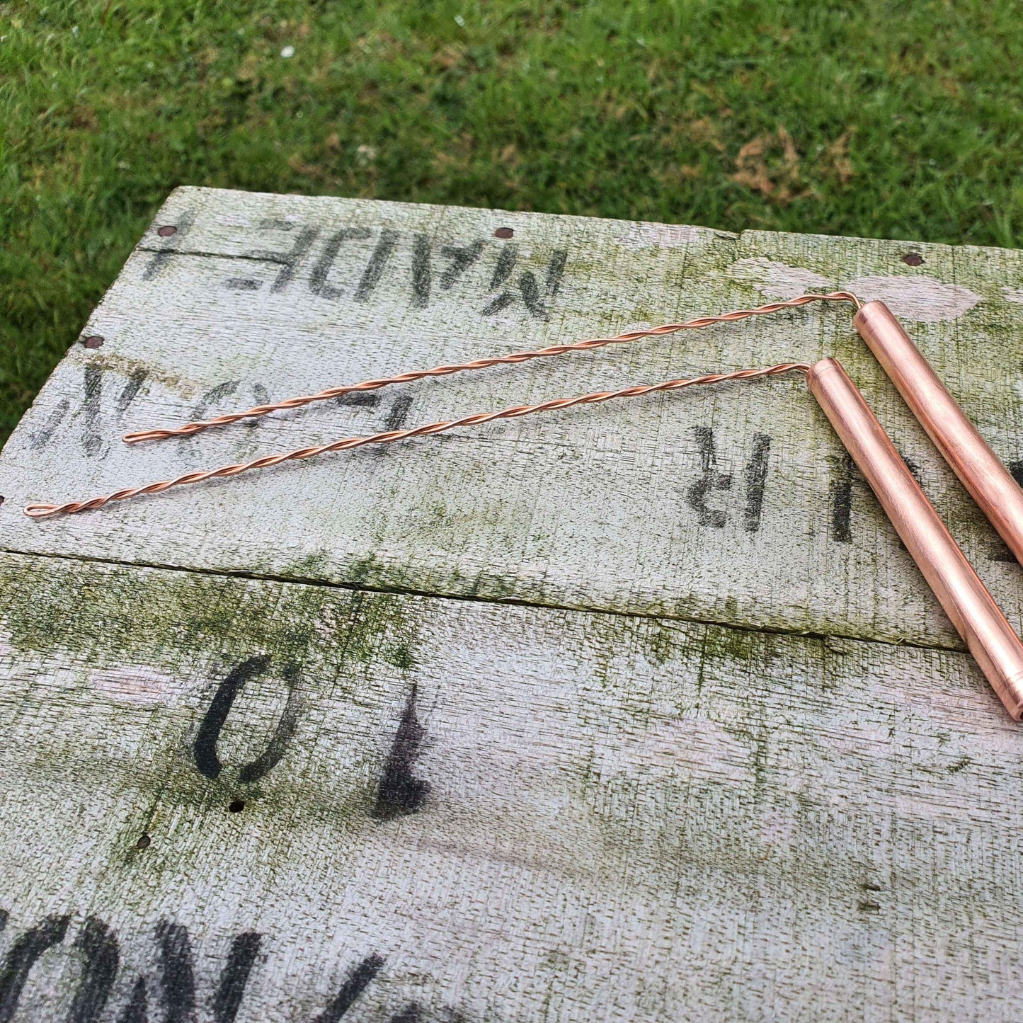 Pair Handmade Pure Copper Dowsing Rods