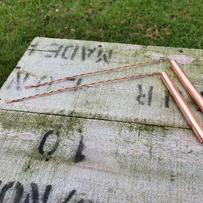 Pair Handmade Pure Copper Dowsing Rods