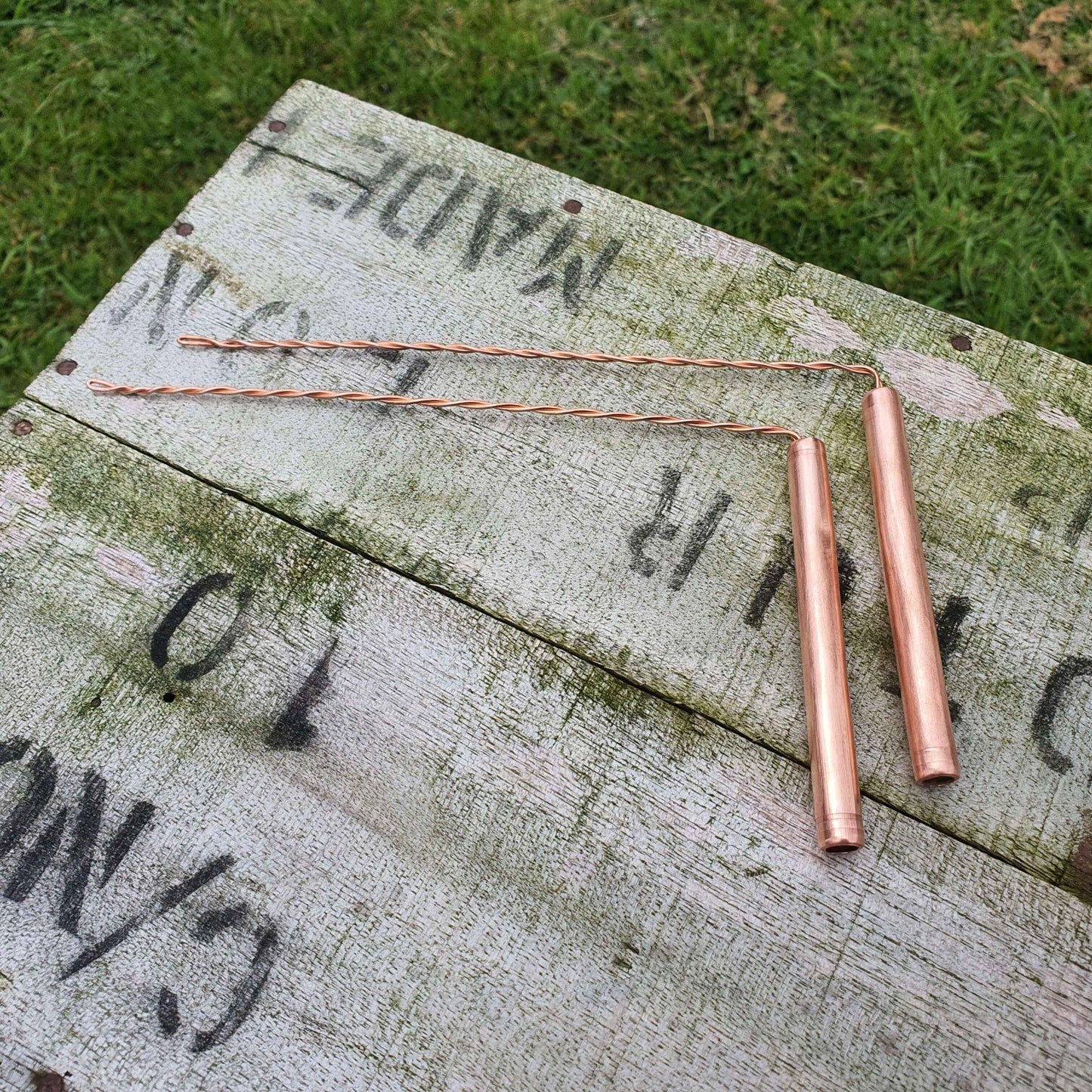 Pair Handmade Pure Copper Dowsing Rods