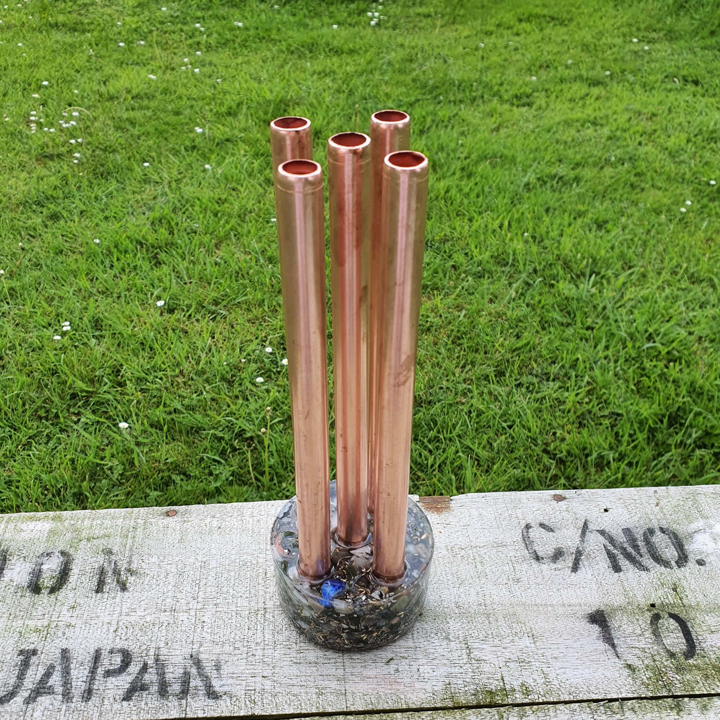 Cloudbuster 5 Pipe Chembuster Orgonite Energy EMF 5G Blocker