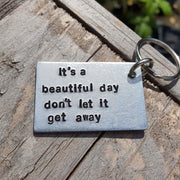 U2 It's A Beautiful Day Don't Let It Get Away Keychain Keyring Gifts Anniversary Lyrics Song