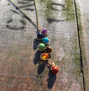 Cool Chakra Pendant Orgone Gemstone Necklace Energy Jewellery