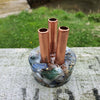 Mini 3 Pipe Cloudbuster Chembuster Orgonite Orgone Energy Generator Lapis Lazuli Moonstone