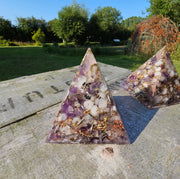 Large Pyramid Orgone Energy Generator Orgonite Amethyst Moonstone Rose Quartz