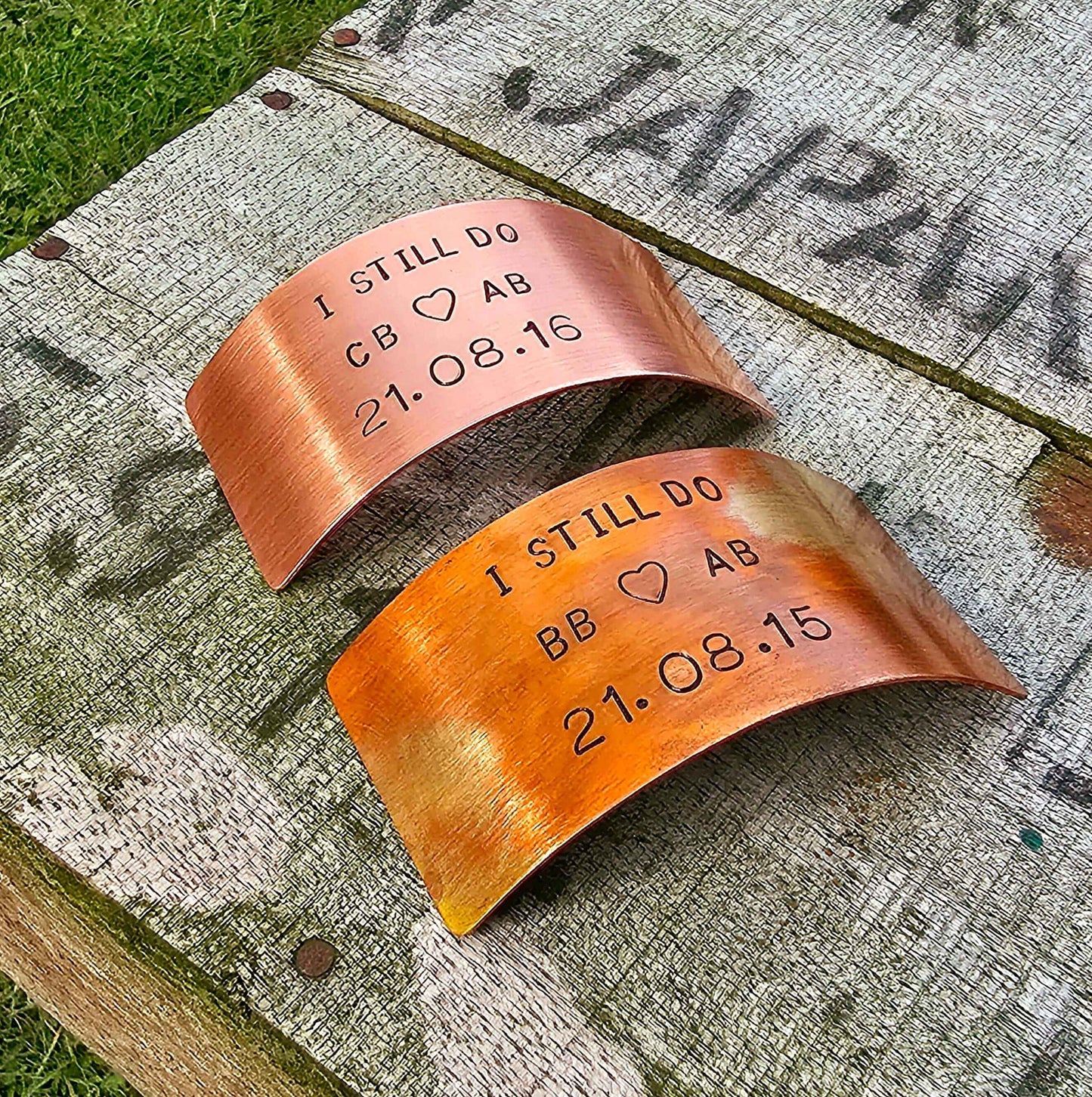 Personalised I Still Do Bronze Anniversary Plaque Card Gifts