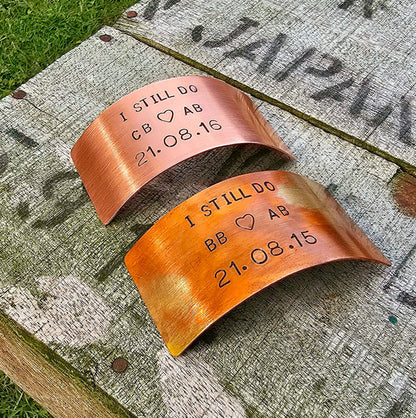 Personalised I Still Do Copper Anniversary Plaque Anniversary 