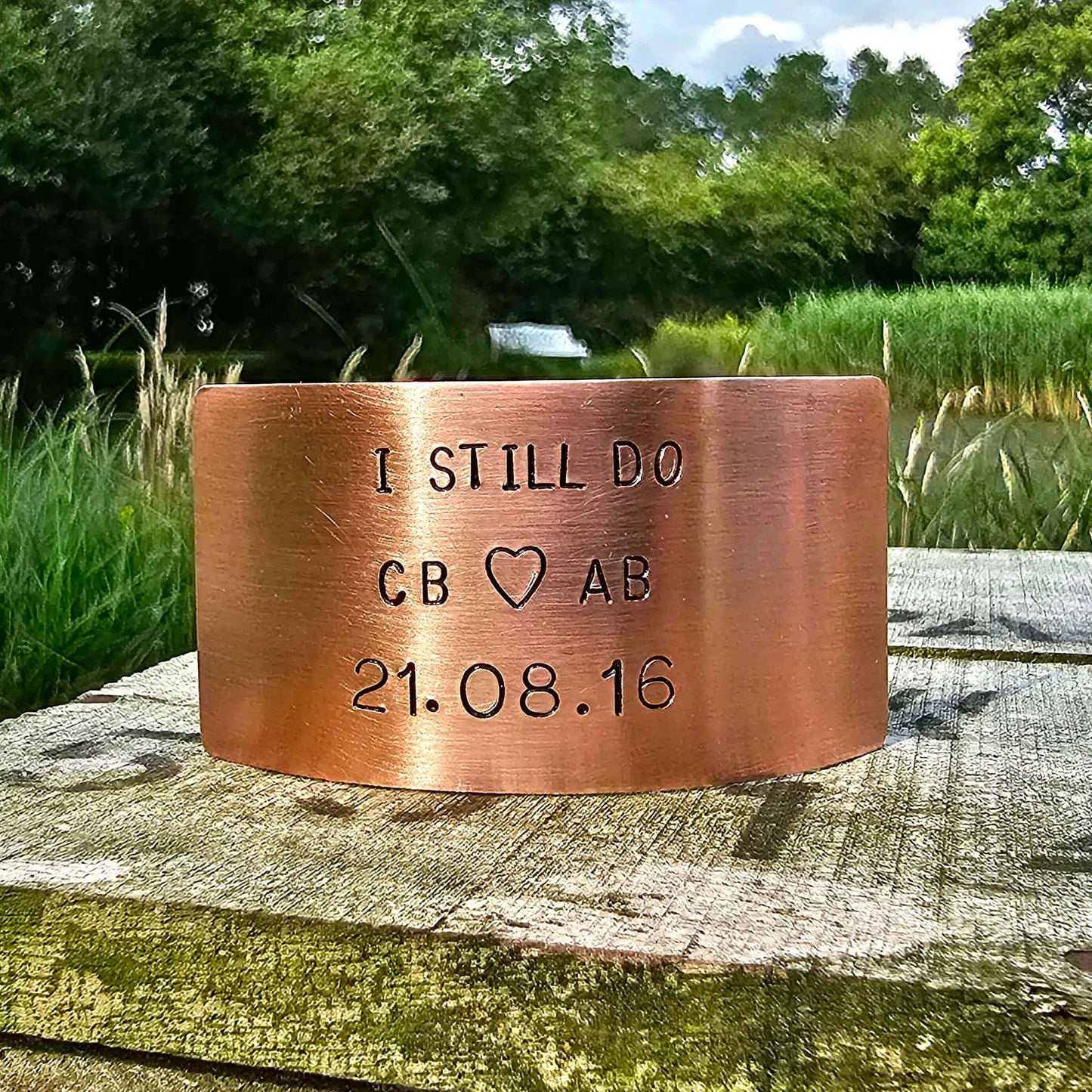 Personalised I Still Do Copper Anniversary Plaque Anniversary 