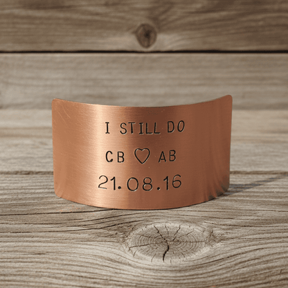 Personalised I Still Do Copper Anniversary Plaque Anniversary 